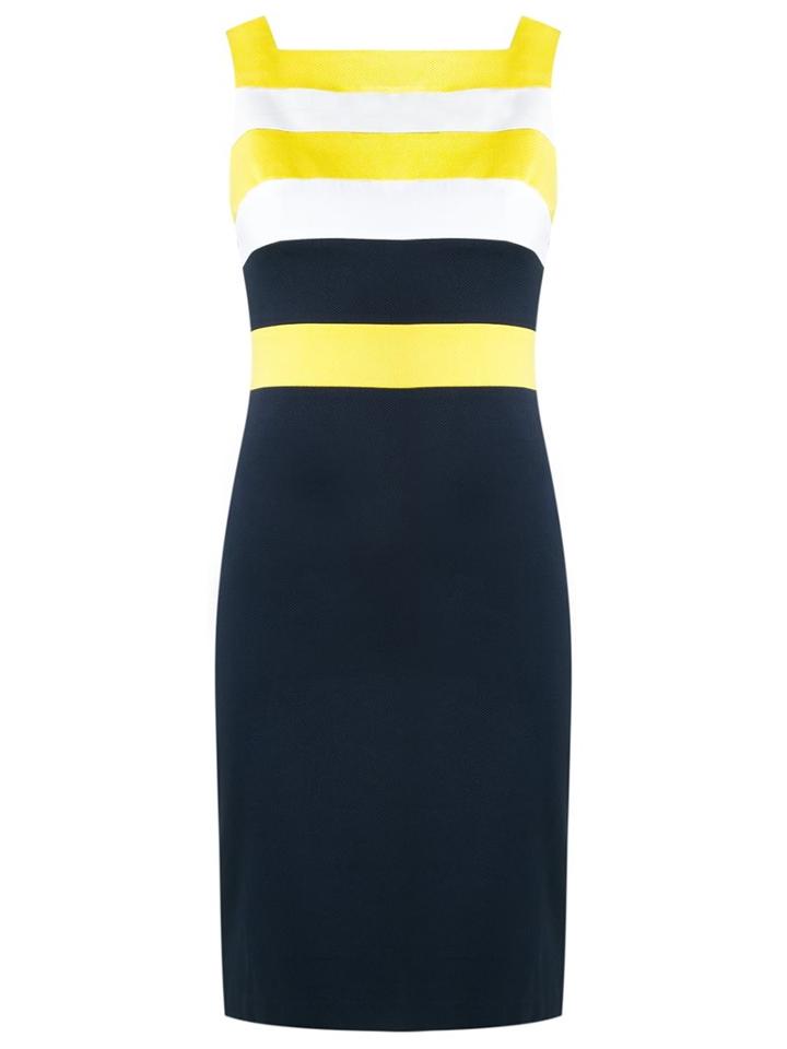 Tufi Duek Striped Shift Dress, Women's, Size: 36, Blue, Cotton/spandex/elastane