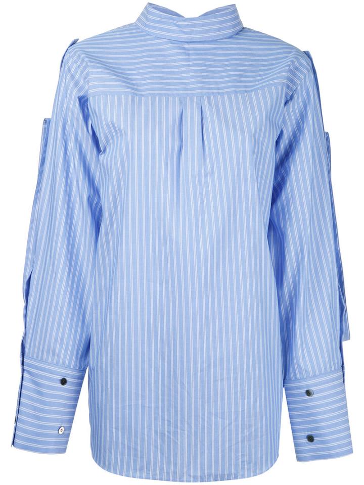 Irene - Back To Front Shirt - Women - Cotton - 36, Blue, Cotton