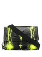 Maison Margiela Lightning Print Clutch Bag - Black