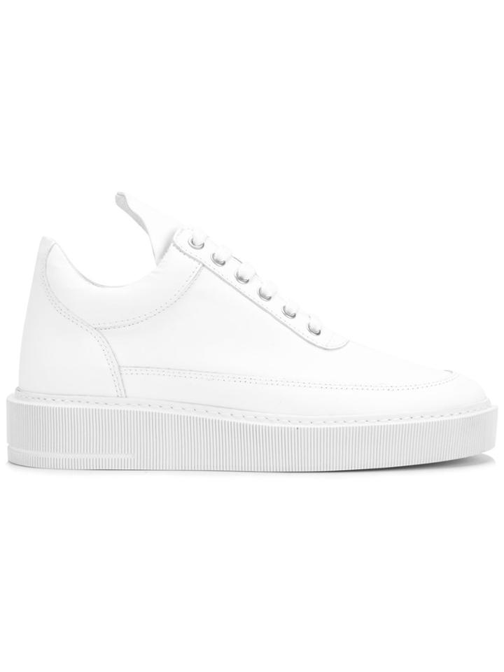 Filling Pieces Hi-top Basic Sneakers - White