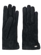 Salvatore Ferragamo Cashmere-lined Gloves - Black