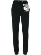 Moschino - Branded Sweatpants - Women - Cotton - 42, Black, Cotton