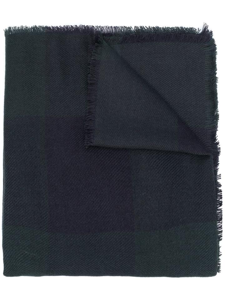 Woolrich Check Scarf - Green