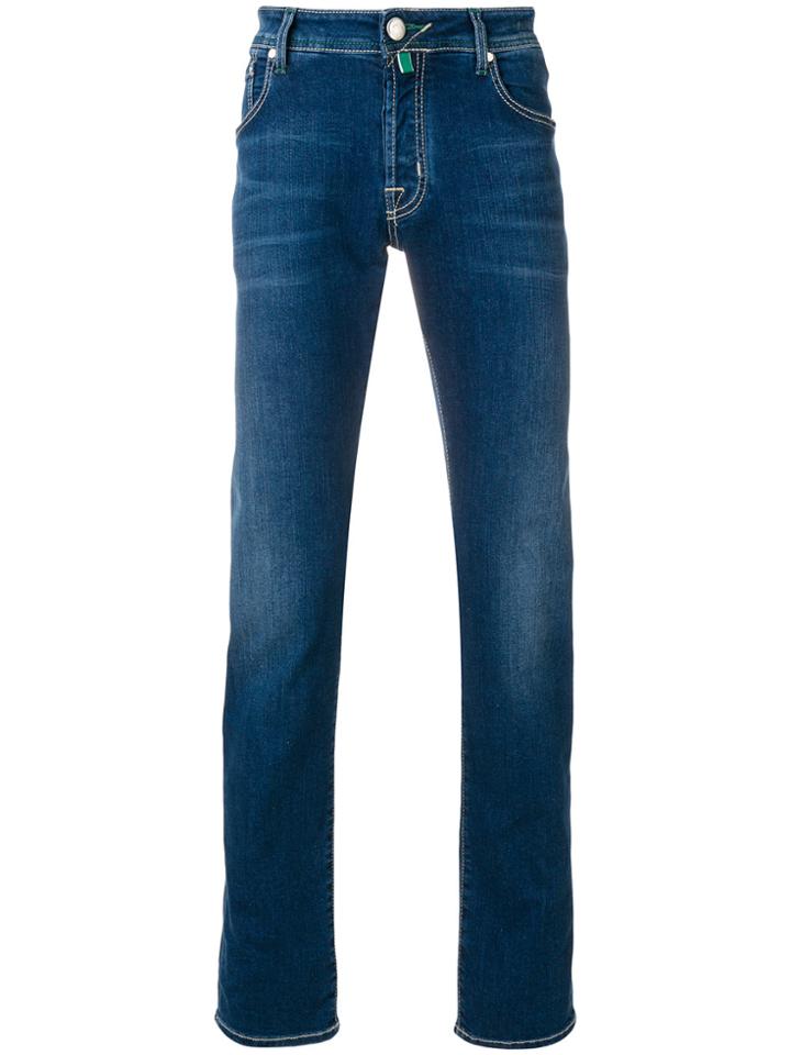 Jacob Cohen Handkerchief Straight Leg Jeans - Blue