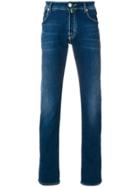 Jacob Cohen Handkerchief Straight Leg Jeans - Blue