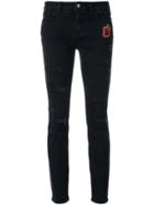 Dolce & Gabbana Sacred Heart Skinny Jeans - Black