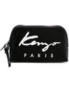 Kenzo Canvas Logo Pouch Clutch Bag - Black