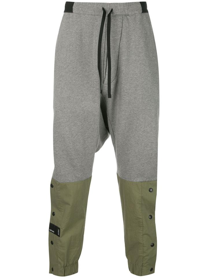 Unravel Project Colour-block Track Trousers - Grey