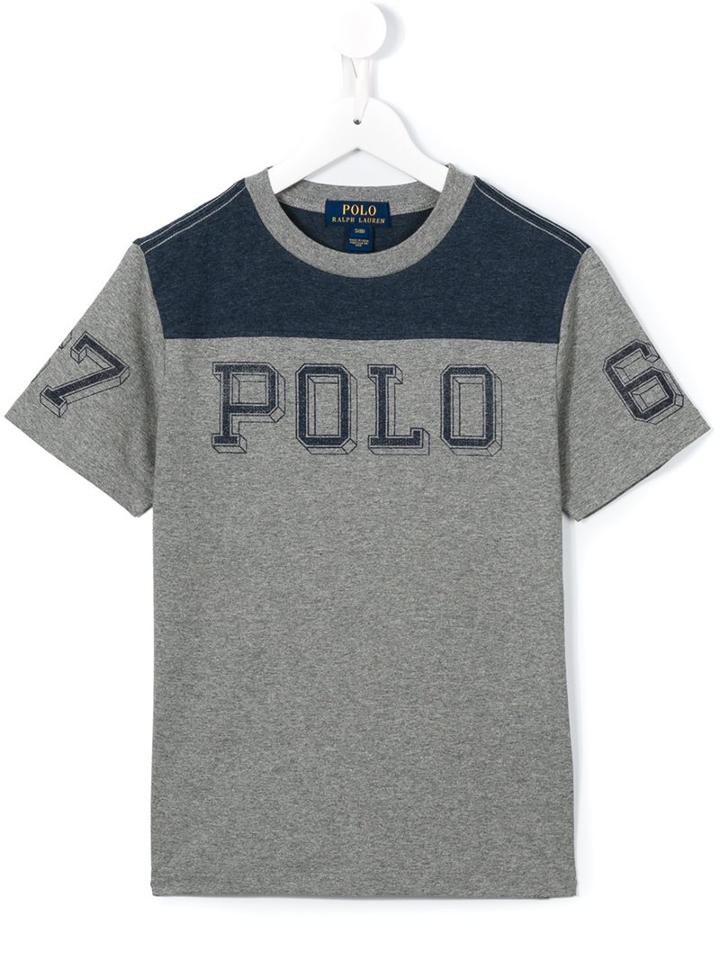 Ralph Lauren Kids Polo Print T-shirt, Boy's, Size: 8 Yrs, Blue