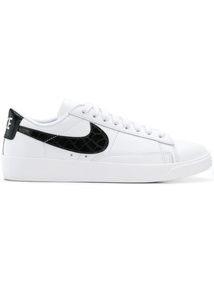 Nike Logo Lace-up Sneakers - White