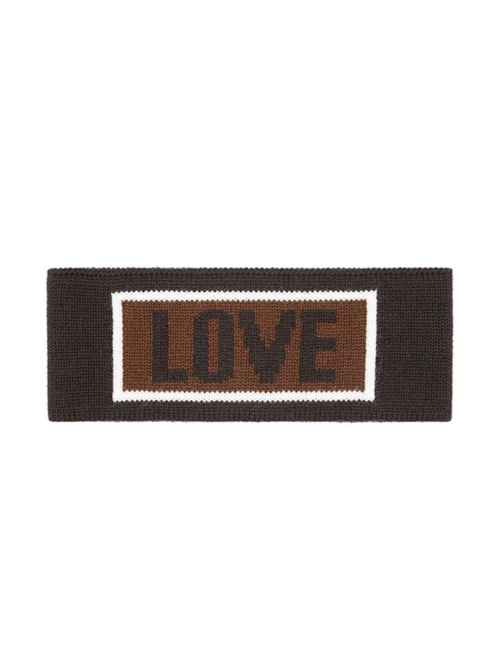 Fendi Love Knitted Headband - Black