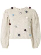 Framed Tricot Cropped Flocos Framed - Neutrals
