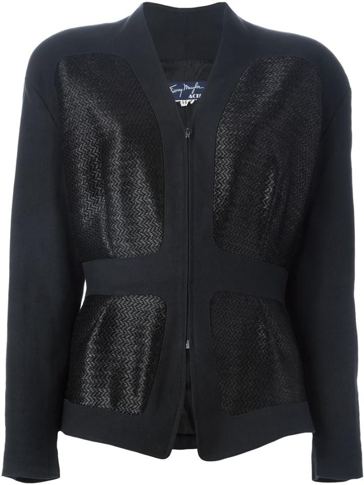 Thierry Mugler Vintage Straw Panel Jacket