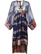 Msgm Ruffle Dress, Women's, Size: 42, Silk/polyester