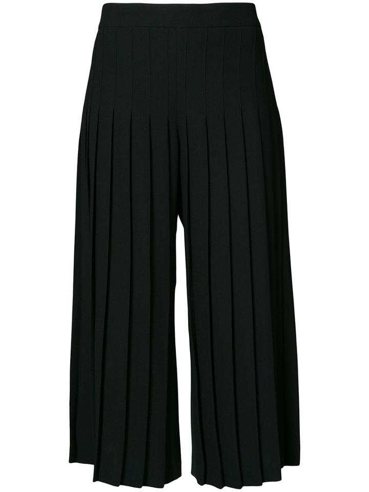 Neil Barrett - Cropped Tailored Trousers - Women - Cupro/triacetate/polyimide - 44, Black, Cupro/triacetate/polyimide