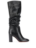 Santoni Slouchy Knee High Boots - Black