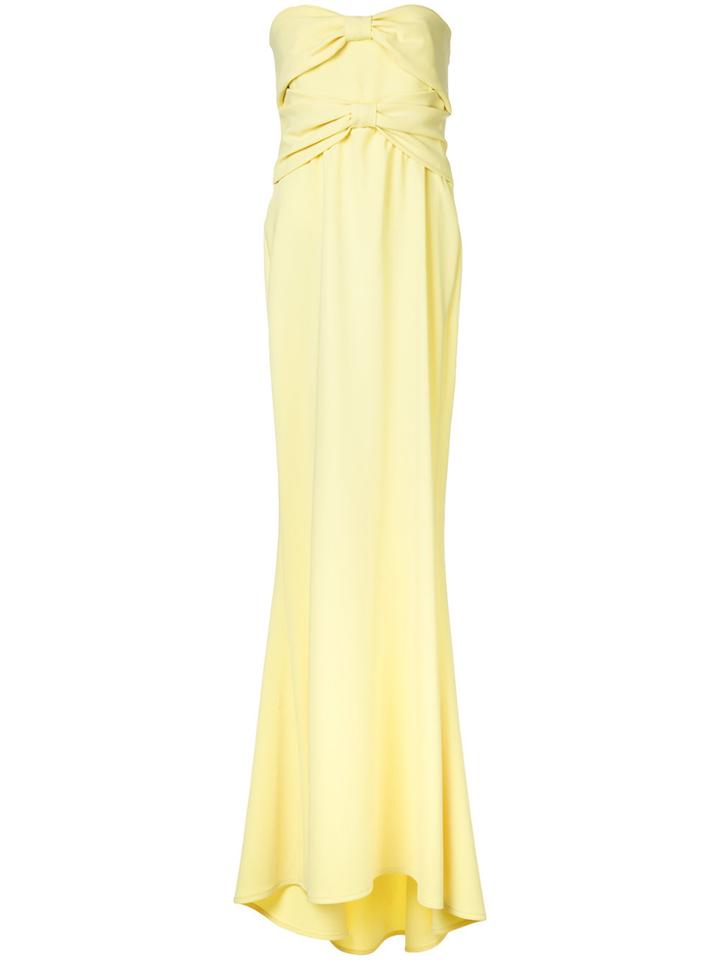 Boutique Moschino Flared Evening Dress - Yellow & Orange