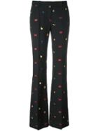 Alexander Mcqueen 'obsession' Fil Coupe Trousers, Women's, Size: 40, Black, Polyester/viscose
