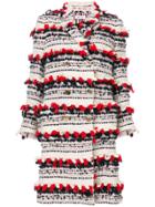 Thom Browne Tartan Tweed Sack Overcoat - Multicolour