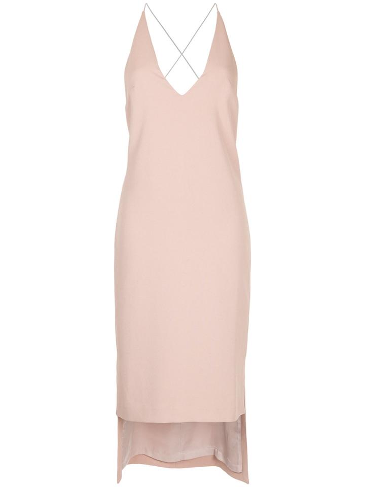 Dion Lee Whitewash Fine Line Dress - Pink & Purple