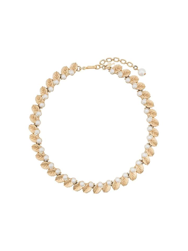 Trifari Vintage 1960s Trifari Leaf Choker - Gold