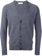 Ami Alexandre Mattiussi V-neck Cardigan, Men's, Size: Large, Grey, Cashmere/merino