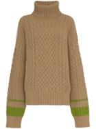 Haider Ackermann Oversized Cable Knit Jumper - Brown