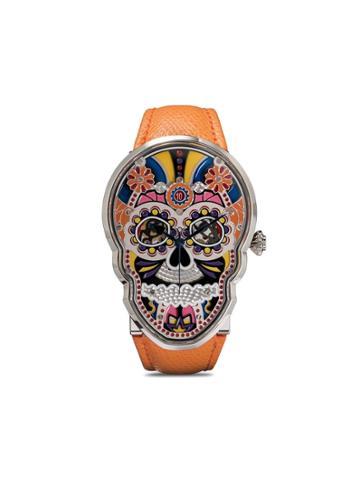 Fiona Kruger Petit Skull Eternity Watch - Orange/multi