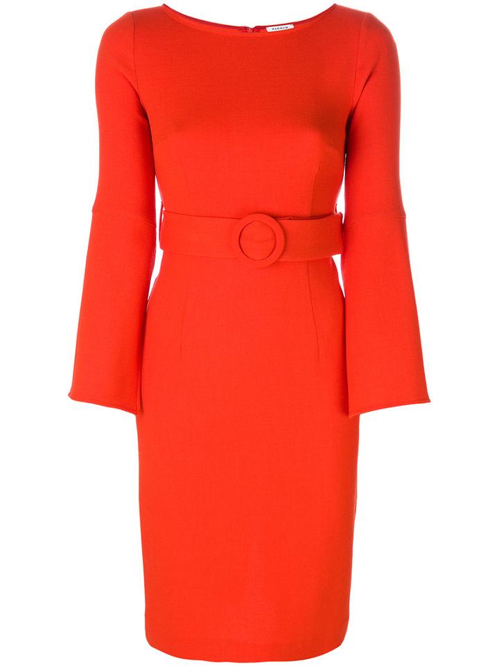 P.a.r.o.s.h. - Lachid Dress - Women - Polyamide/spandex/elastane/wool - L, Yellow/orange, Polyamide/spandex/elastane/wool