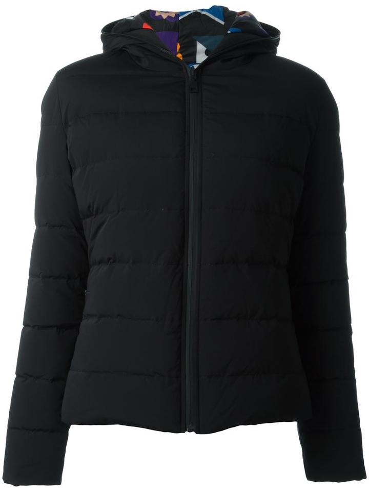 Fendi Bag Bugs Puffer Jacket, Women's, Size: 42, Black, Polyamide/spandex/elastane/feather Down