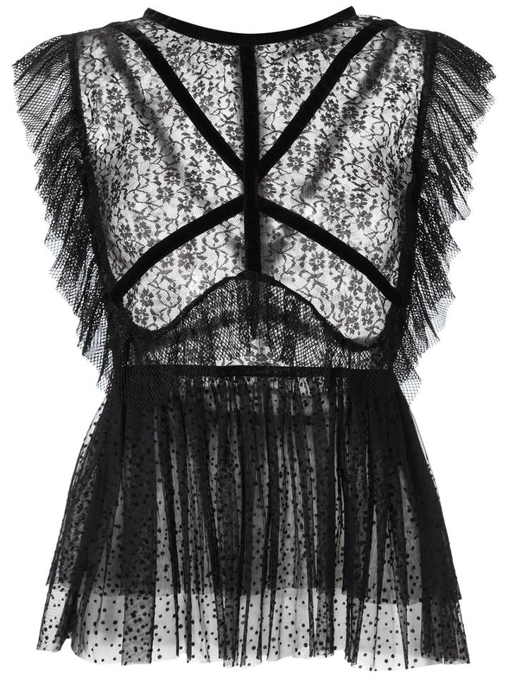 Olympiah - Lace Top - Women - Polyamide - 36, Black, Polyamide