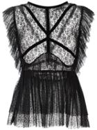Olympiah - Lace Top - Women - Polyamide - 36, Black, Polyamide