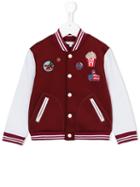 Little Marc Jacobs Varsity Bomber Jacket, Girl's, Size: 12 Yrs, Red