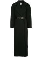 Chanel Vintage Quilted Long Coat - Black