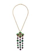 Christian Dior Vintage 1971 Cluster Pendant - Green