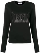Msgm Logo Outline Sweatshirt - Black