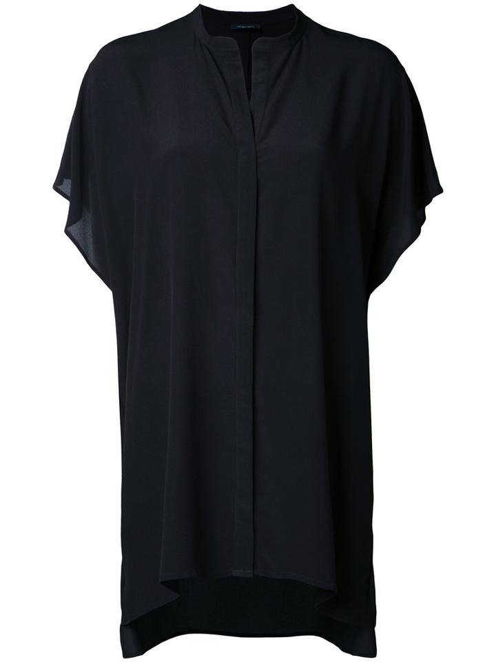 Roberto Collina Short-sleeve Shirt, Women's, Size: Large, Black, Silk