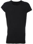 Atelier Suppan Raw Edge T-shirt, Men's, Size: 2, Black, Cotton/linen/flax