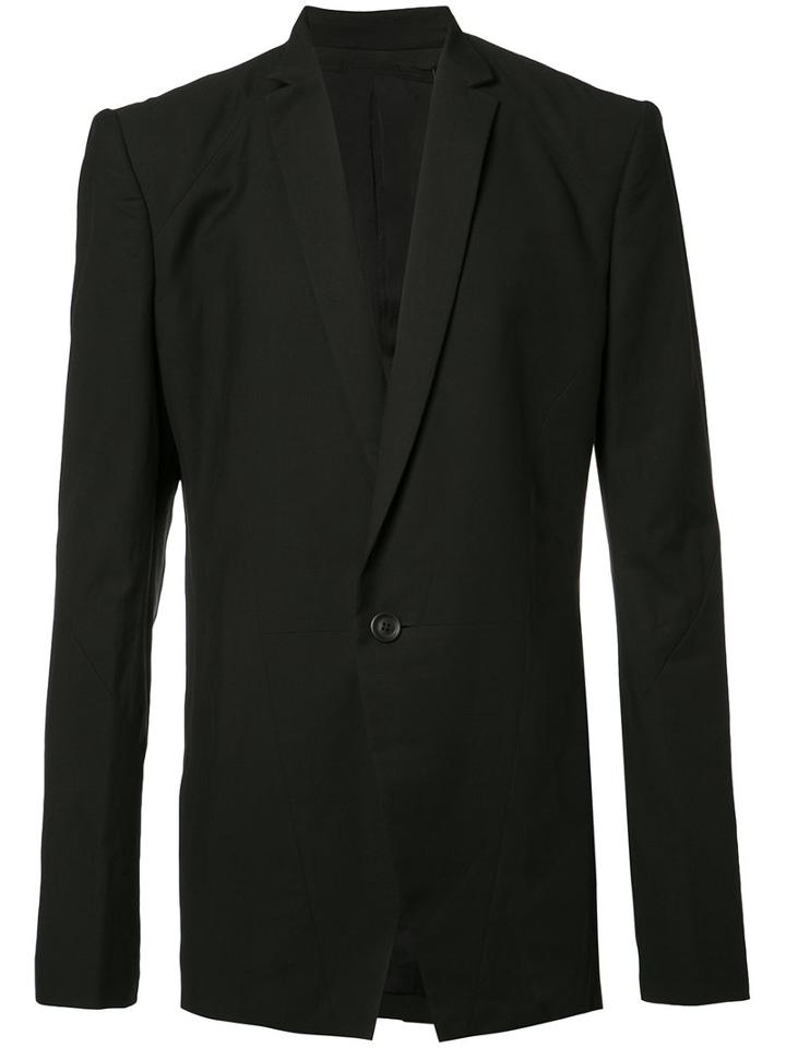 Julius Structured Shoulder Blazer, Men's, Size: 4, Black, Cotton/viscose