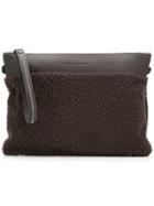 Fabiana Filippi Textured Clutch Bag - Brown