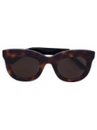 Vera Wang Cat Eye Sunglasses, Women's, Brown, Acetate