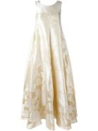 Stefano Mortari Leaf Print Gown