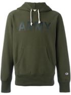 Champion Army Hoodie, Men's, Size: Medium, Green, Cotton