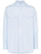 Our Legacy Xplor Long Sleeve Cotton Shirt - Blue