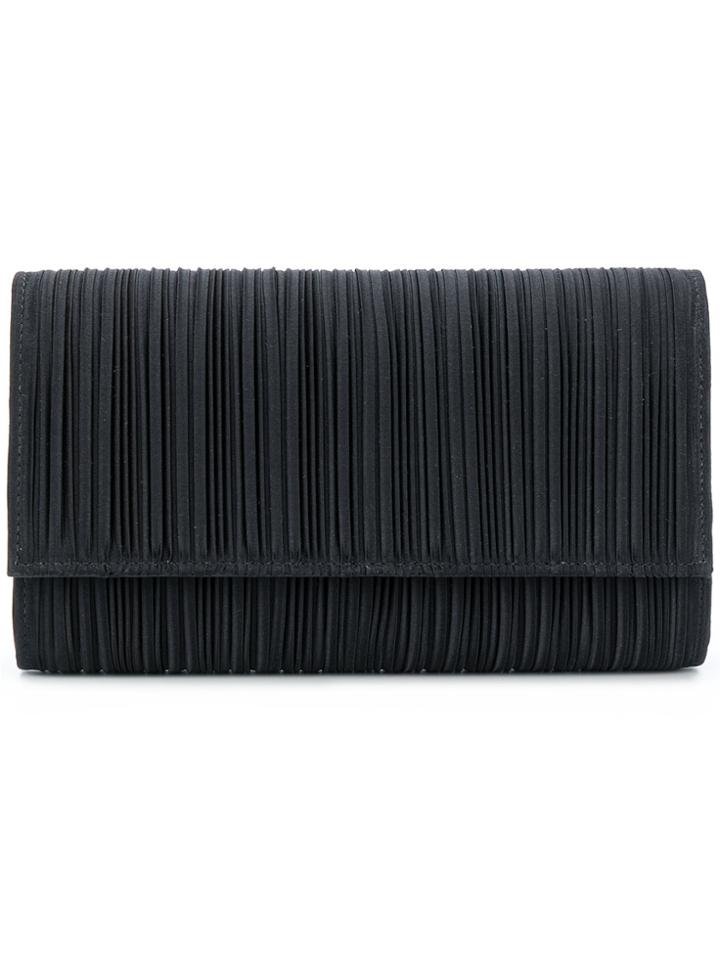 Casadei Pleated Clutch Bag - Black