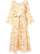 Bambah Belle Floral Flared Dress - Yellow