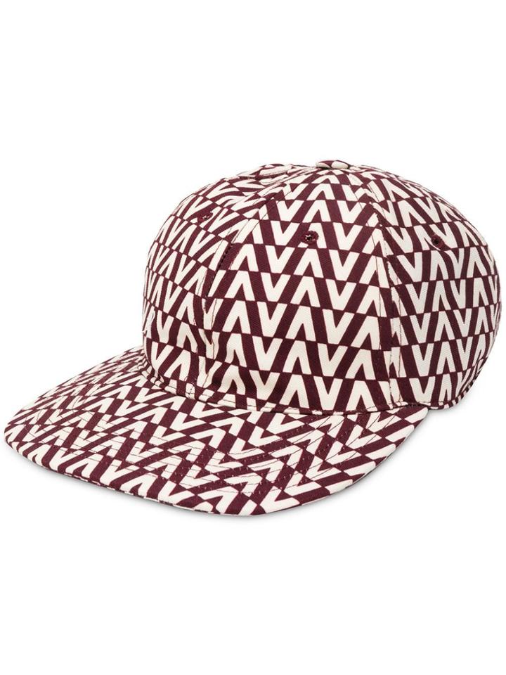 Valentino Optical Logo Baseball Cap - Red