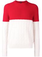 Boss Hugo Boss Colour Blocked Jumper - Red