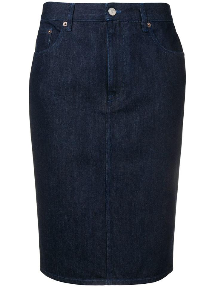 Mm6 Maison Margiela Denim Skirt - Blue