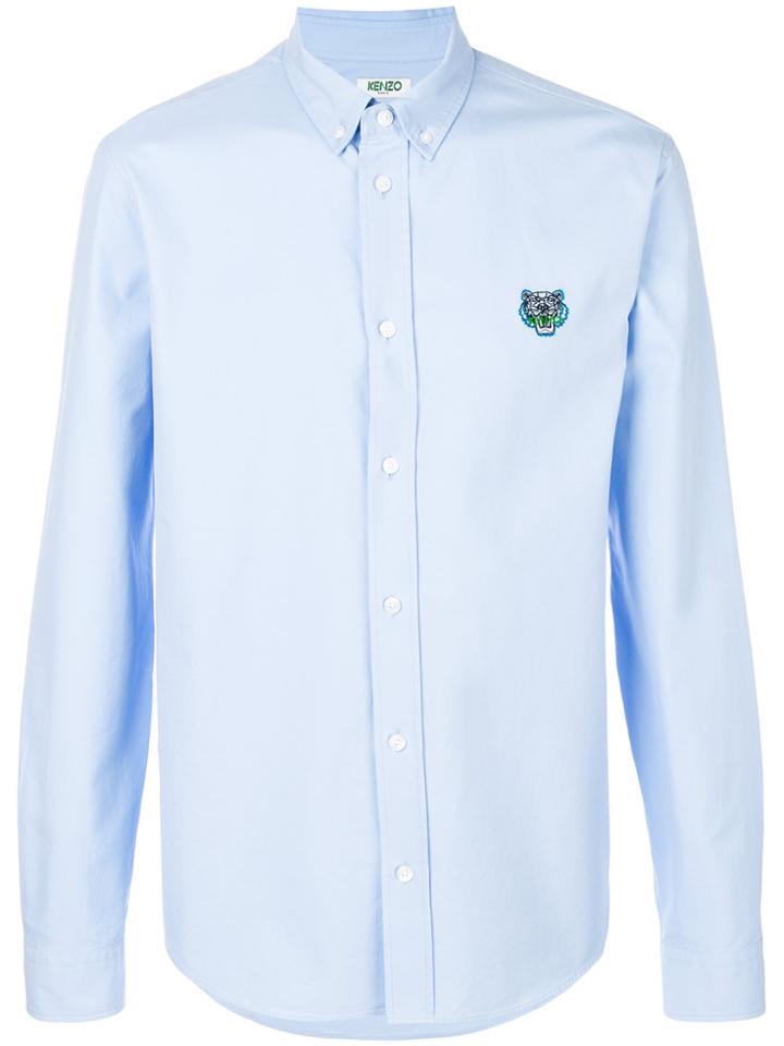 Kenzo Mini Tiger Button-down Shirt - Blue